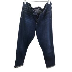 Joe's Women's High Rise Skinny Crop Jeans Deep Blue Denim Dark Wash Cotton Sz 32